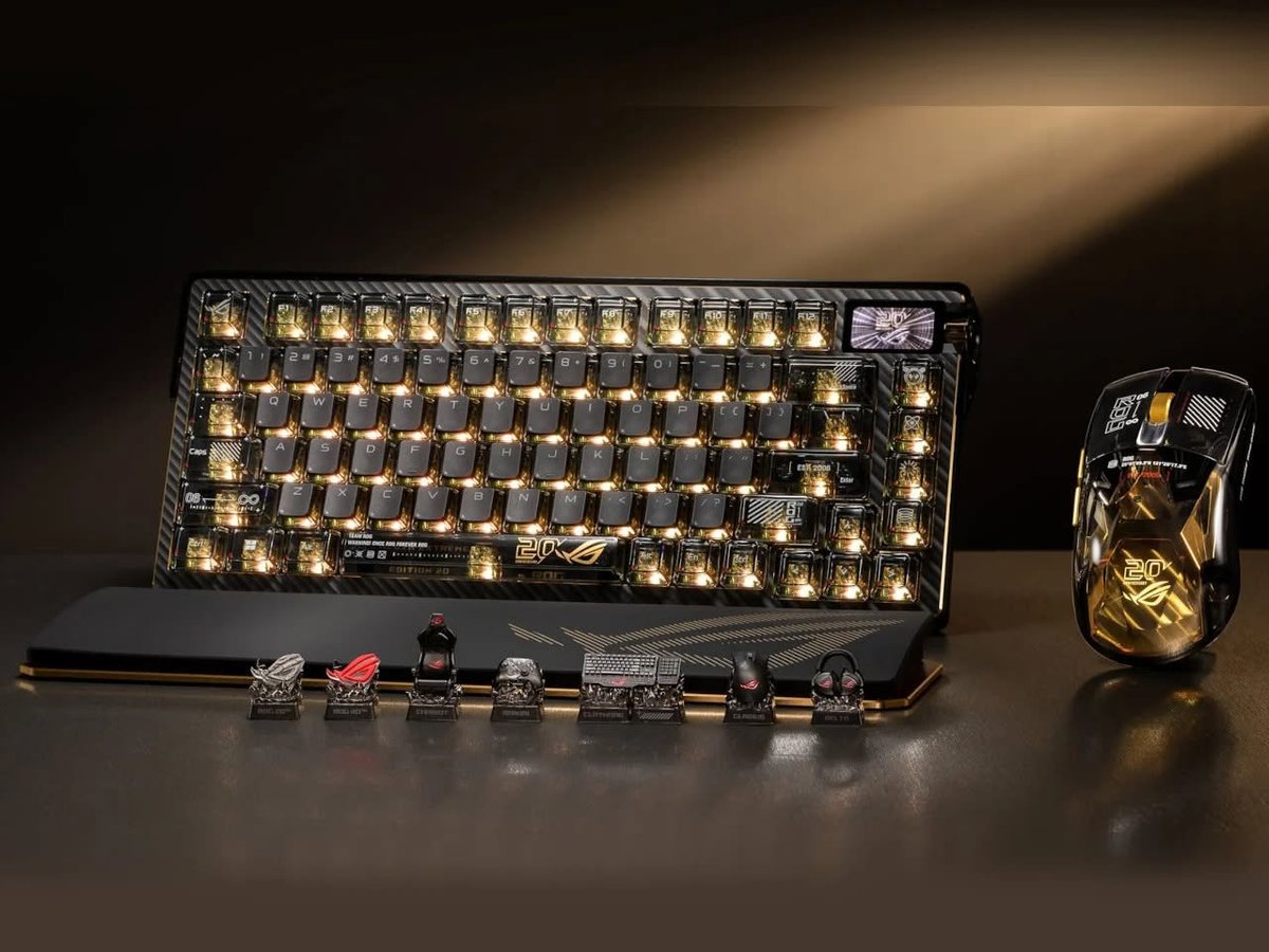Asus ROG Harpe II Extreme: A 24K-Gold, 65K-Sensor Gaming Mouse