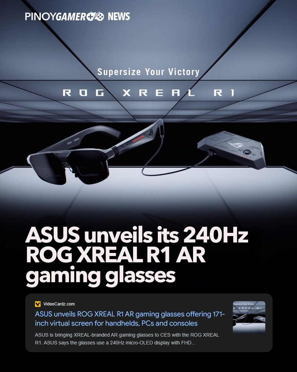 Asus ROG Xreal R1: 240Hz AR Glasses Hit Review
