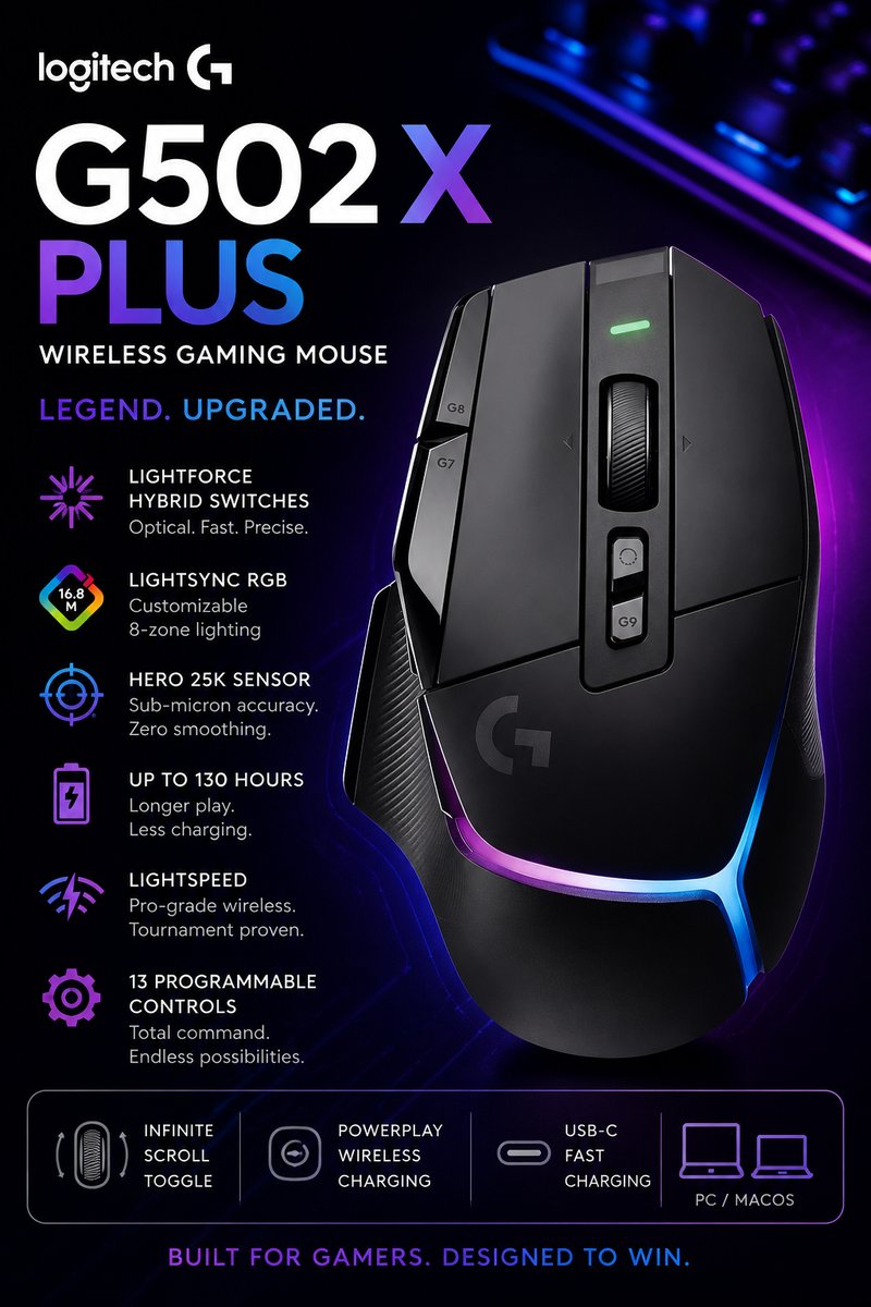 Logitech Slashes Gaming Mouse Prices up to 47% for Prime Day