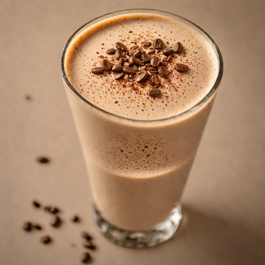 Iced Cappuccino Protein Smoothie with Espresso and Cinnamon