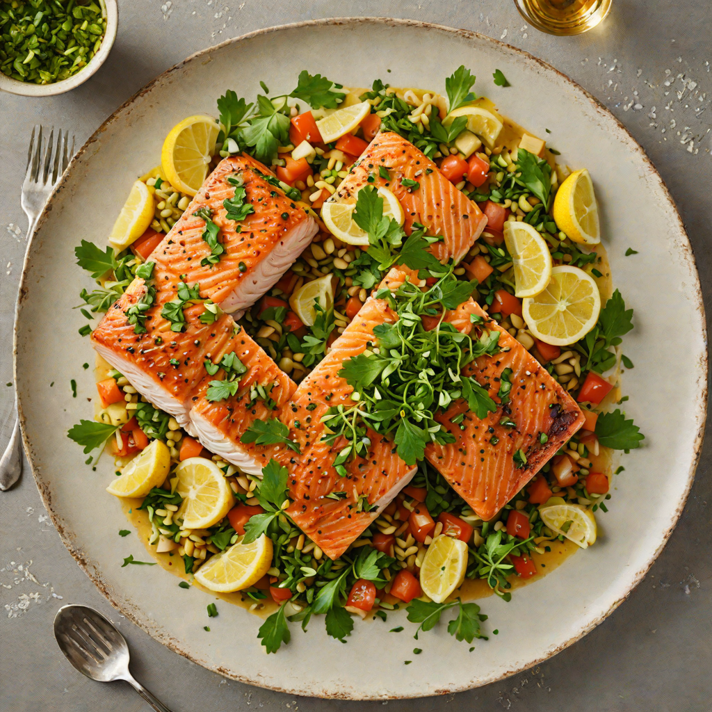 Pan-Roasted Salmon with Herb and Garlic Gremolata