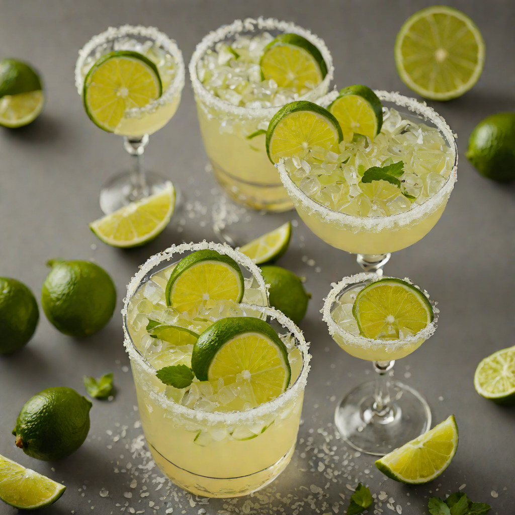 Salt-Rimmed Triple Sec Margarita with Fresh Lime Juice