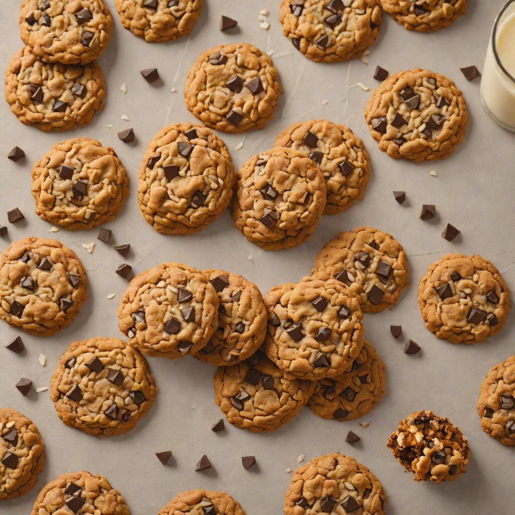 One-Bowl Chocolate Chip Oatmeal Cookies