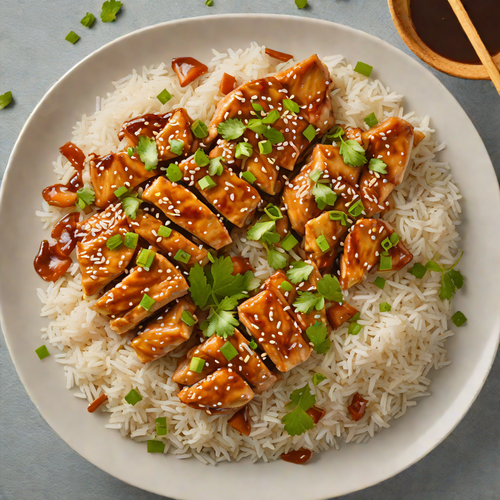 Instant Pot Teriyaki Chicken with Steamed Rice