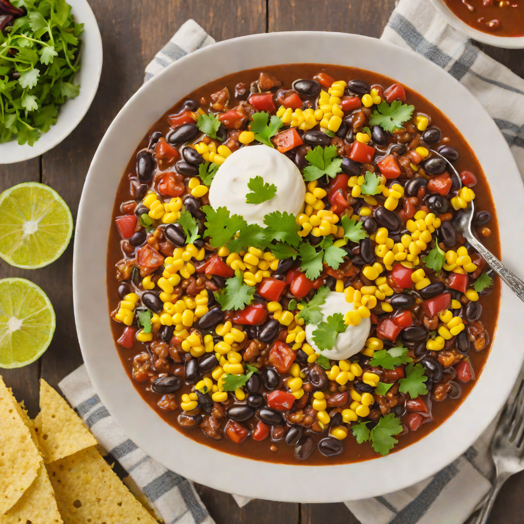 Half Batch Smoky Black Bean and Corn Chili