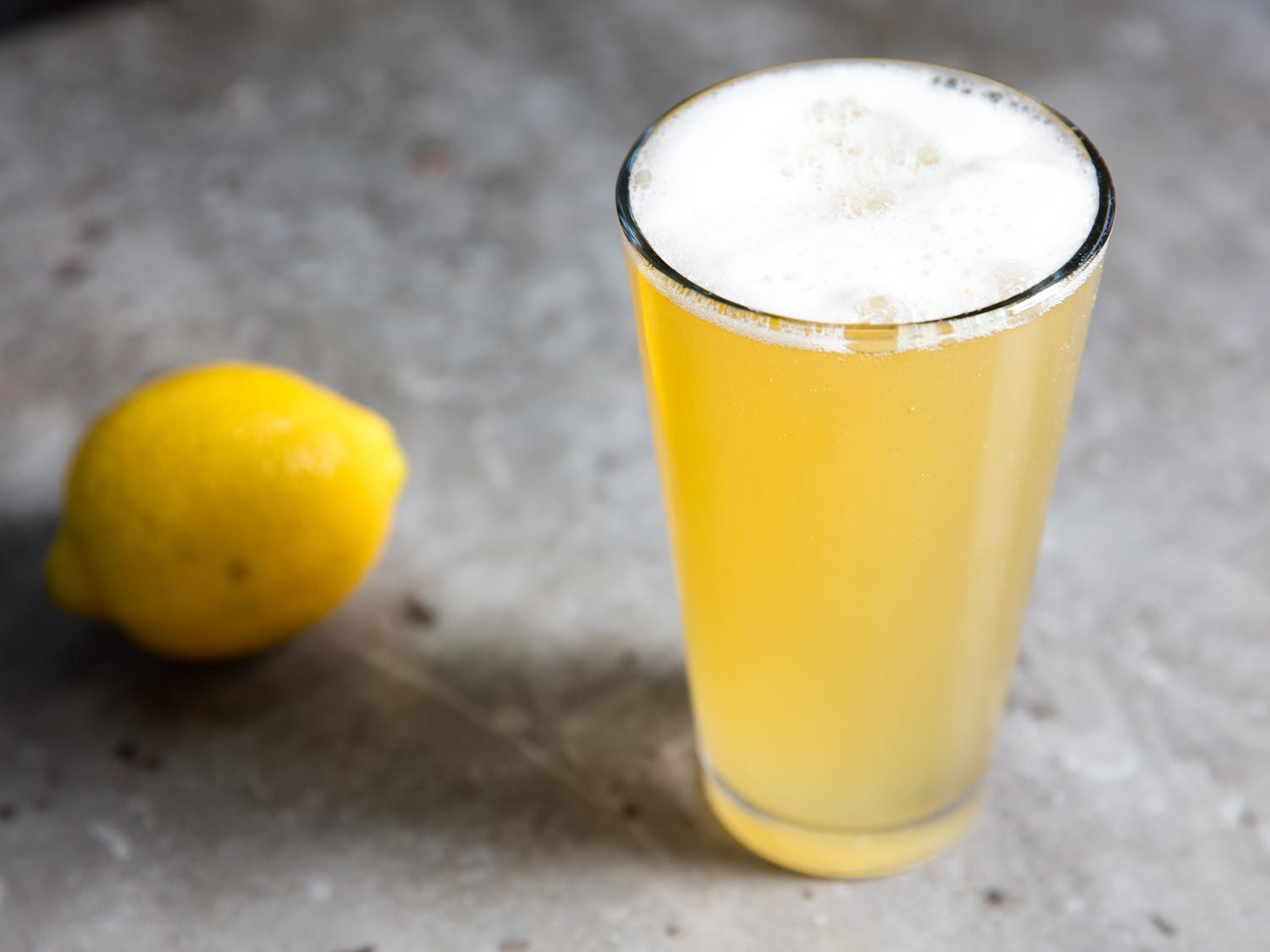 Batchable Citrus Radler with Lemon Stiegel