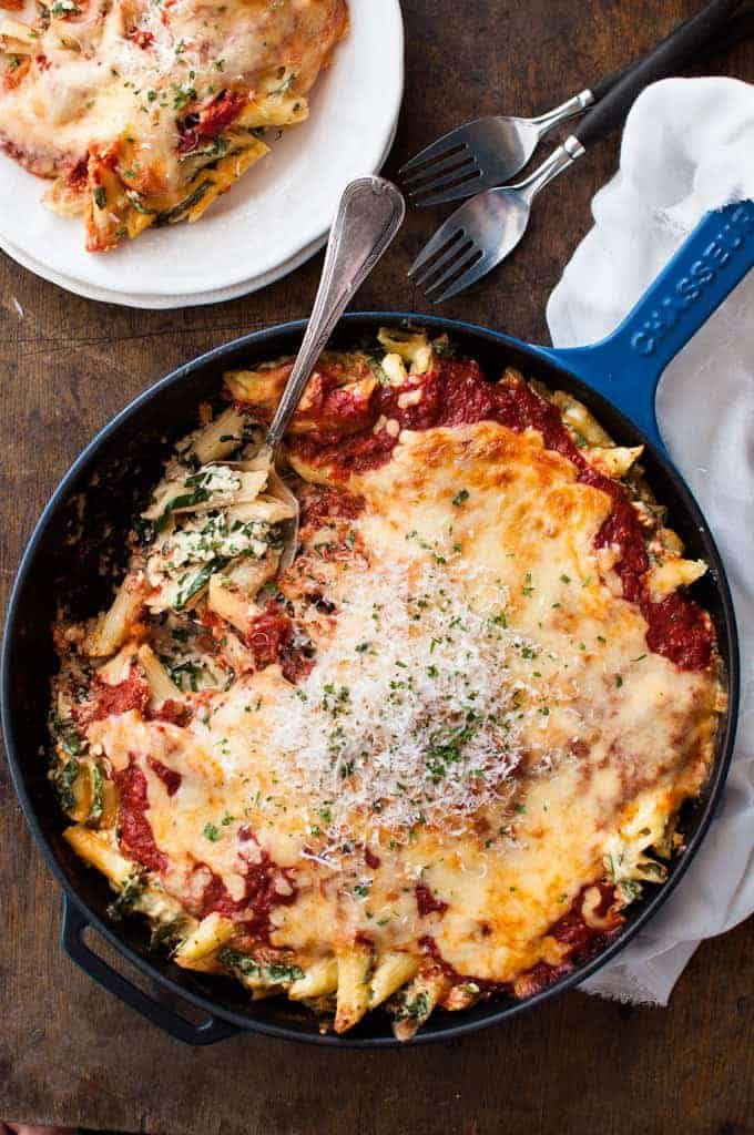 Layered Pasta Bake with Spinach and Ricotta
