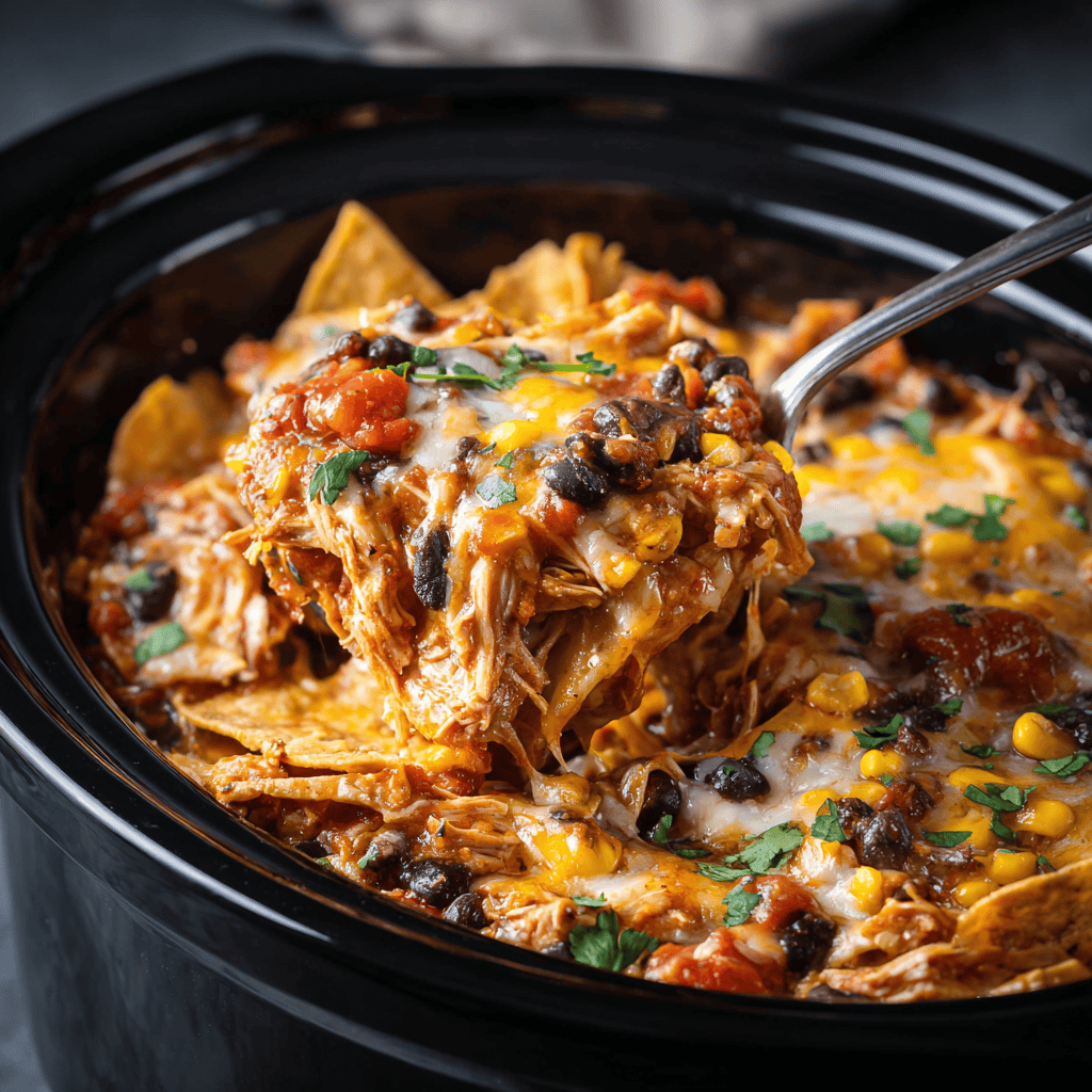 One-Pot Chicken Enchilada Bake with Cheddar and Black Beans