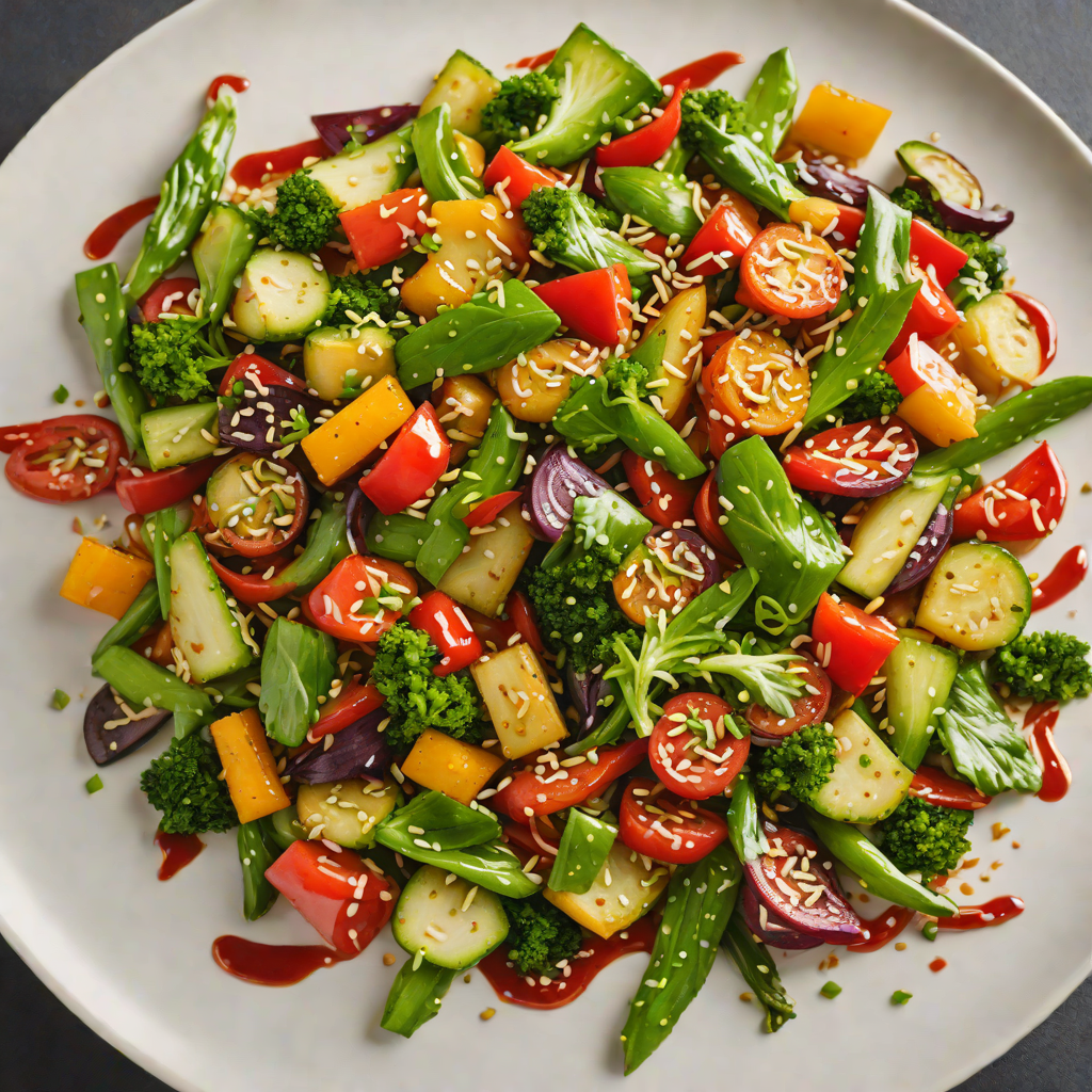 Stir-Fried Asian Fusion Veggies with Garlic and Sesame Oil