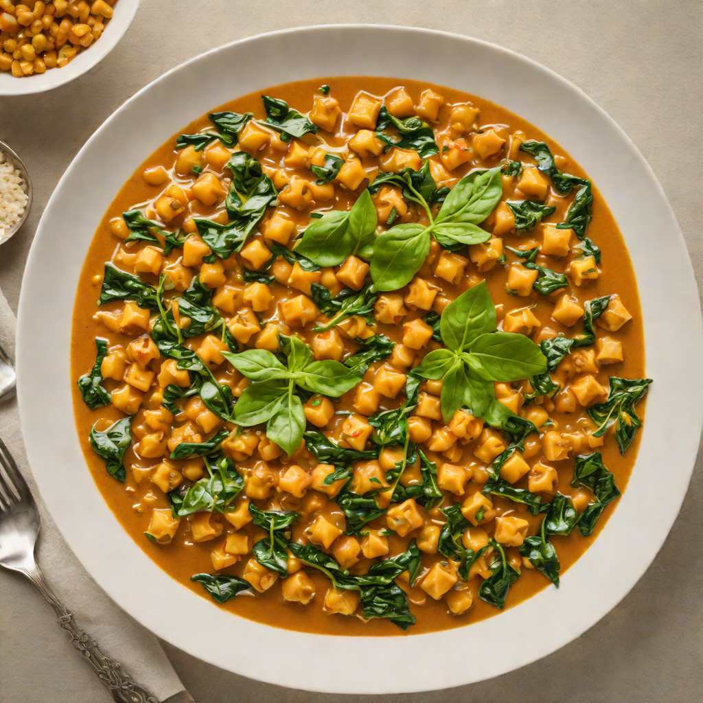 Half-Batch Spiced Chickpea and Spinach Curry