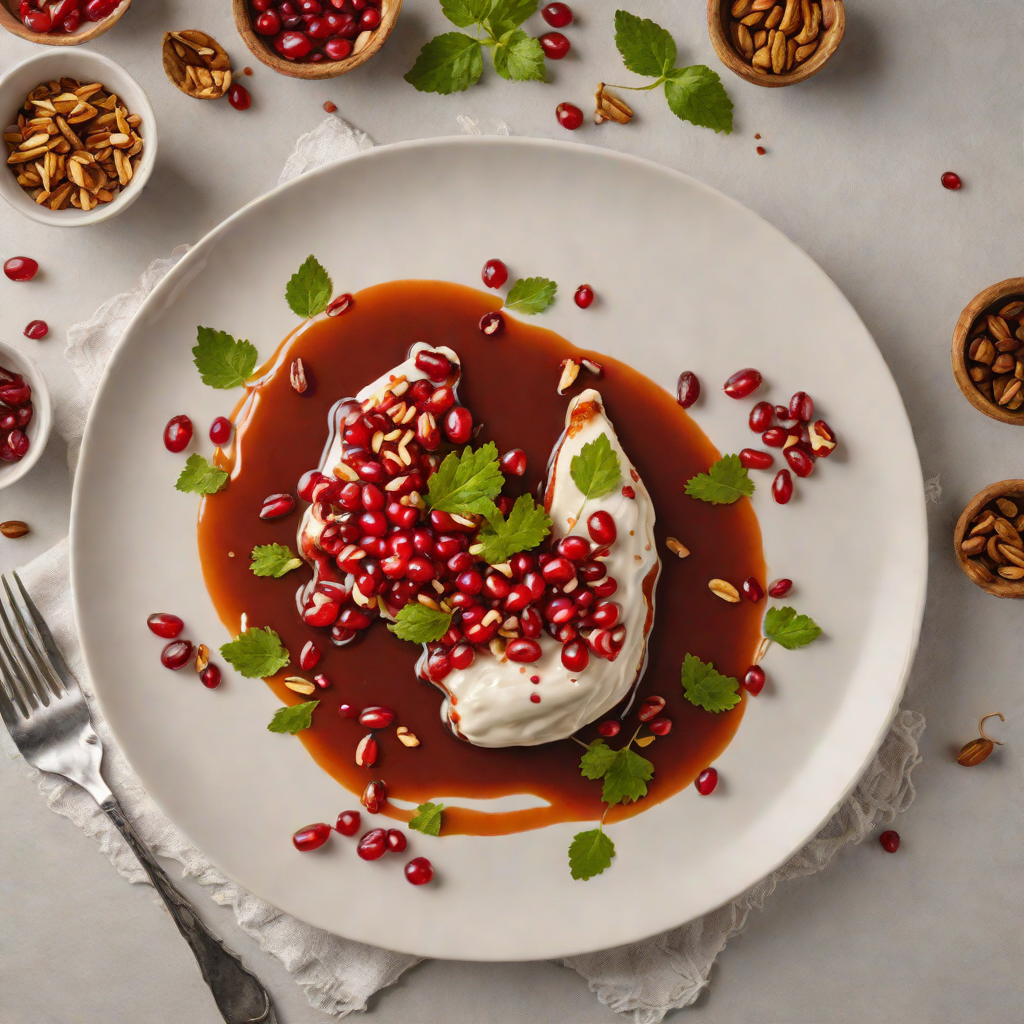 Charred Chile en Nogada with Pomegranate and Walnut Sauce
