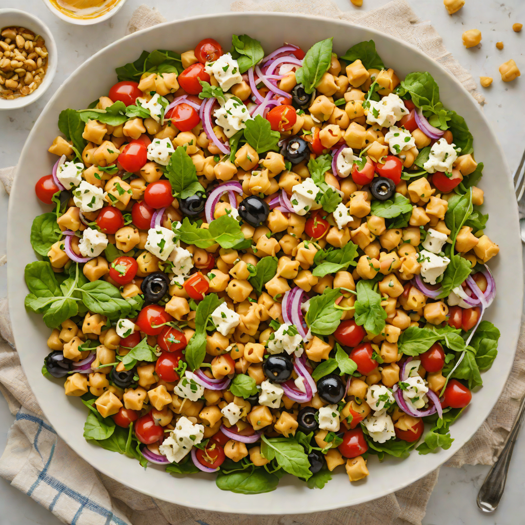 No-Bake Mediterranean Chickpea Salad Lunchbox