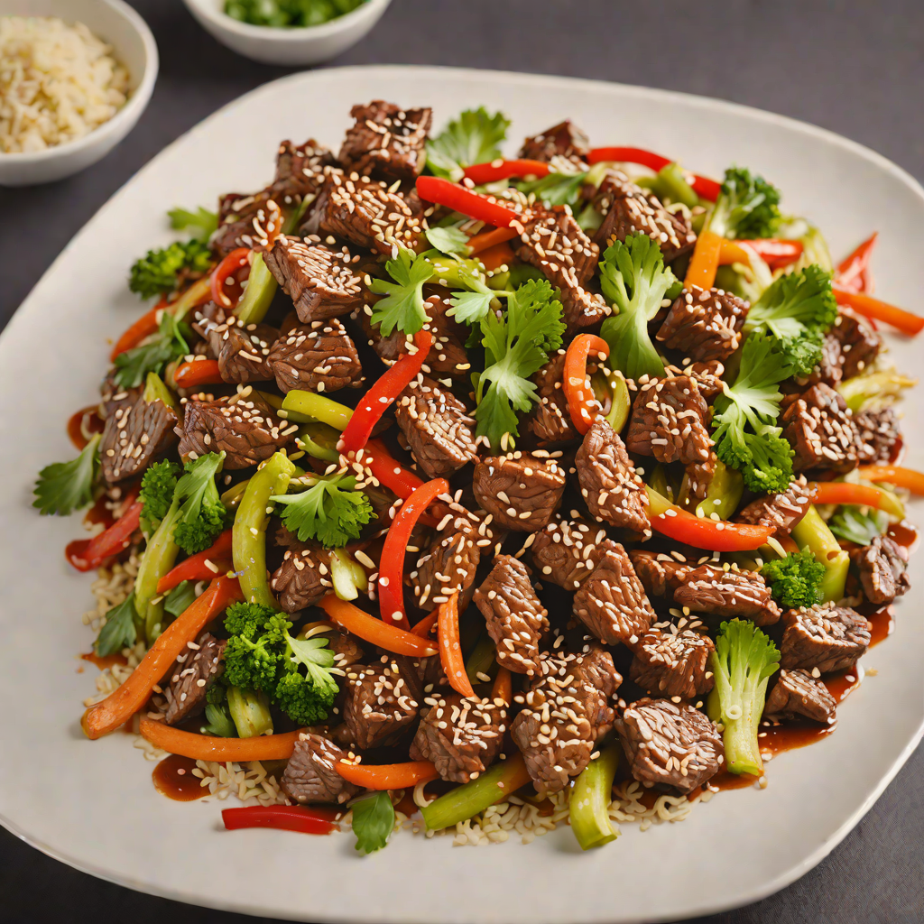 Beef Stir-Fry with Garlic and Sesame Oil