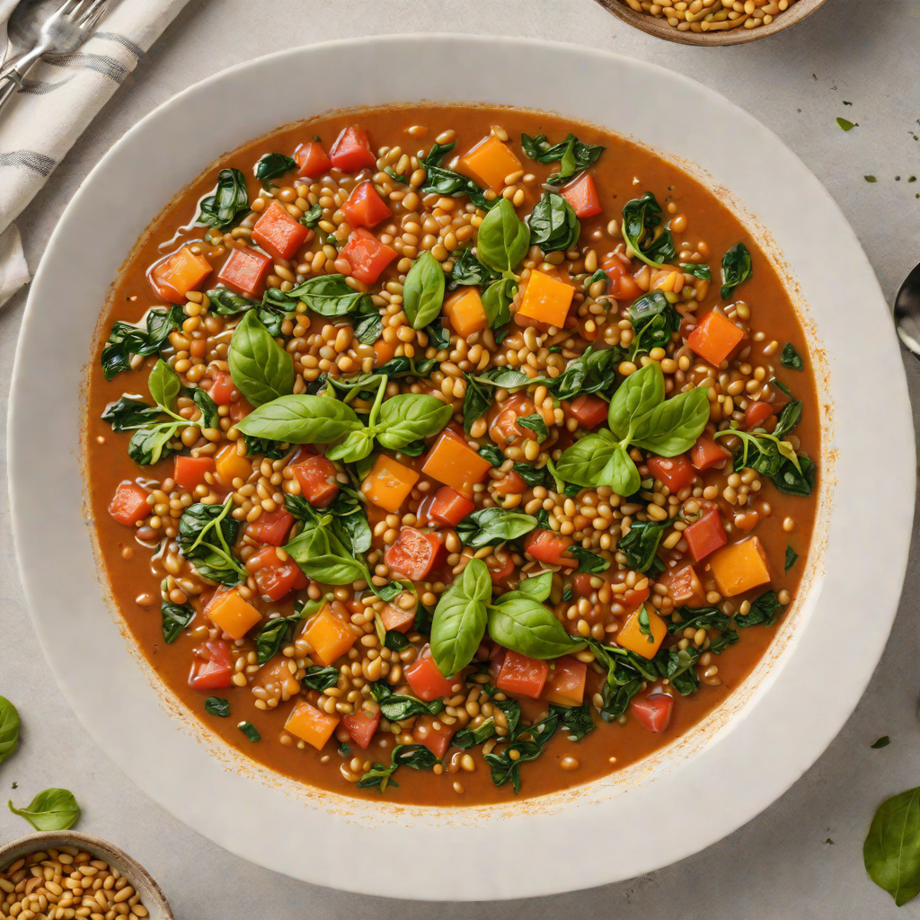 One-Pot Tomato and Spinach Lentil Stew