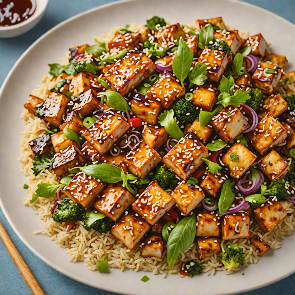 Sweet and Tangy Korean-Inspired Glazed Tofu Stir Fry