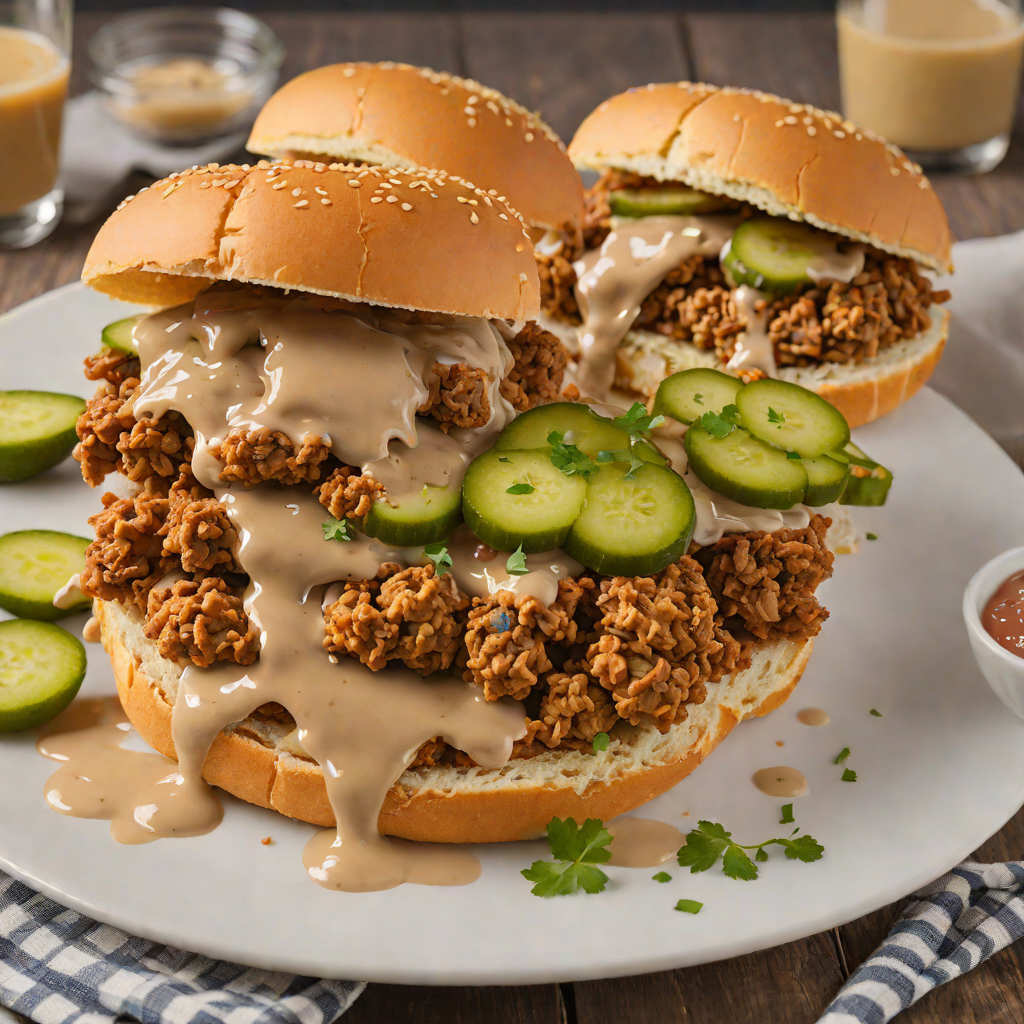 Country-Fried Steak Sandwiches with Comeback Sauce and Pickles