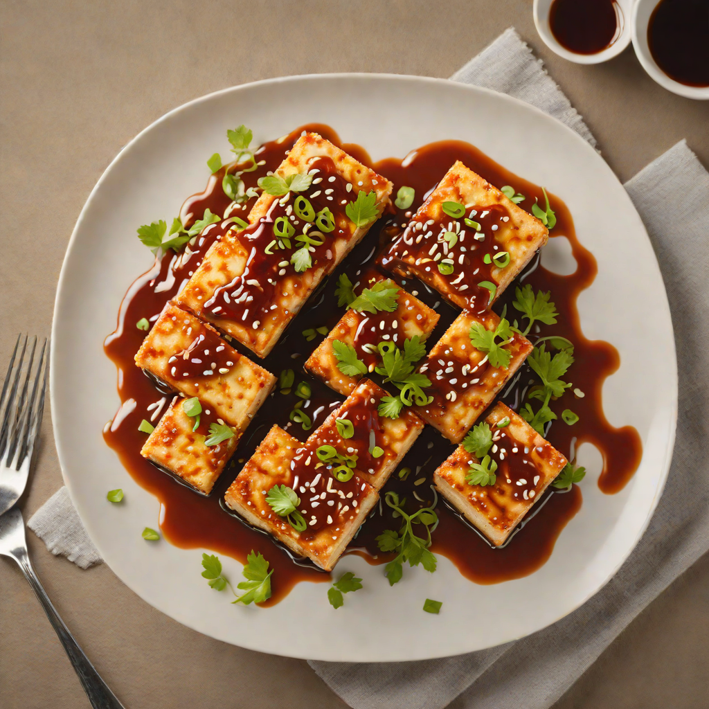 Pan-Seared Korean-Style Spicy Tofu with Gochujang Glaze