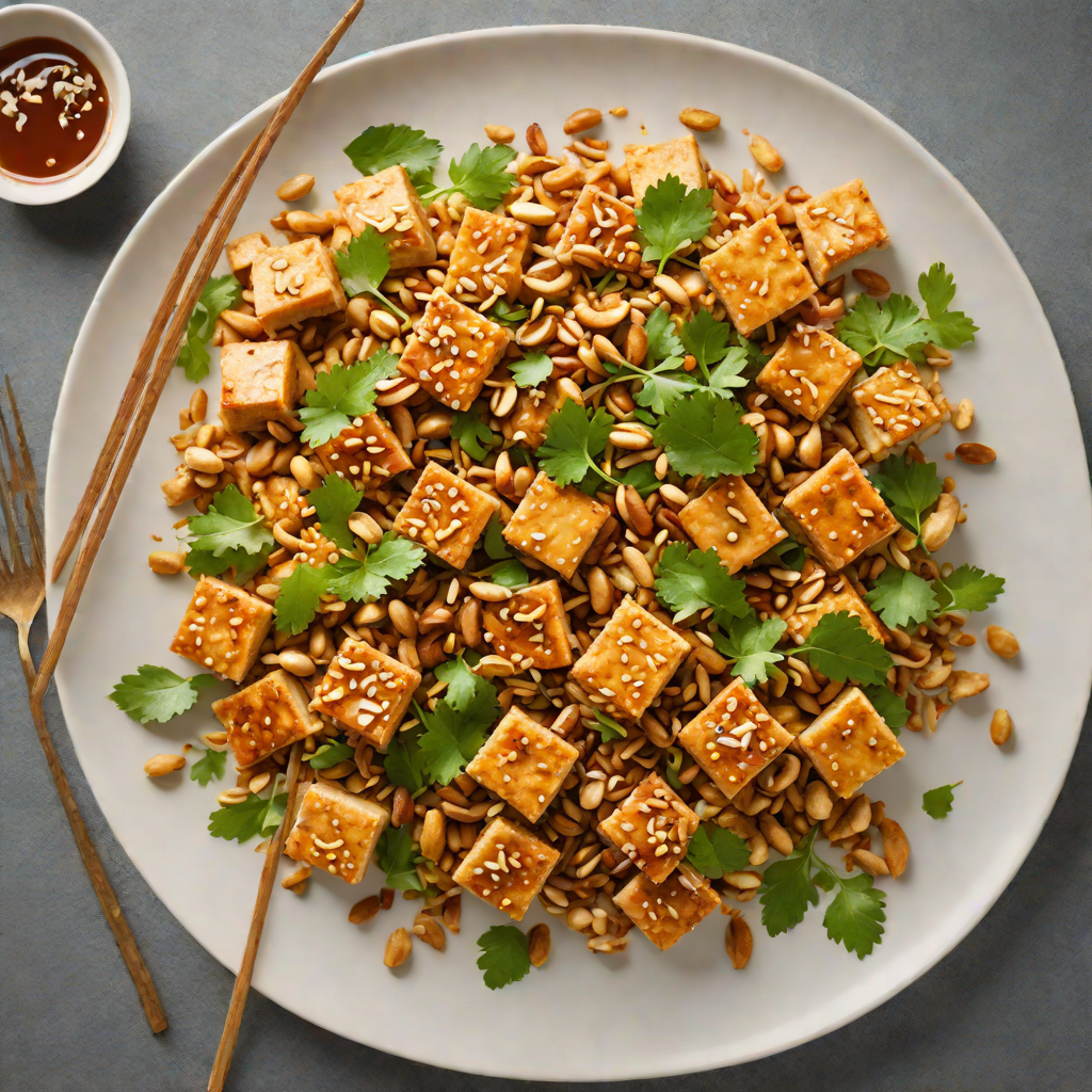 Stir-Fried Tofu with Vietnamese Five-Spice and Peanuts