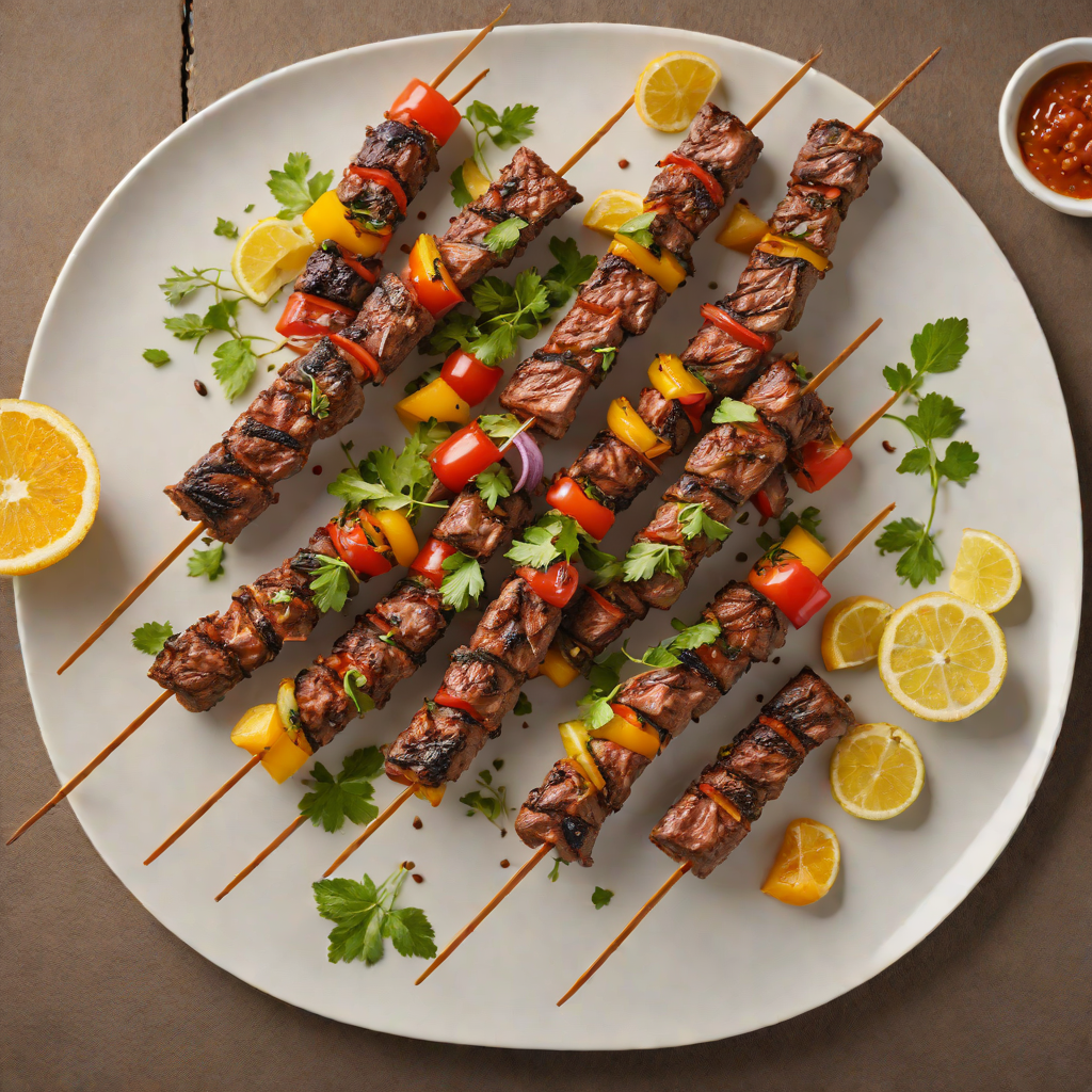 Grilled Coffee-Rubbed Beef Skewers