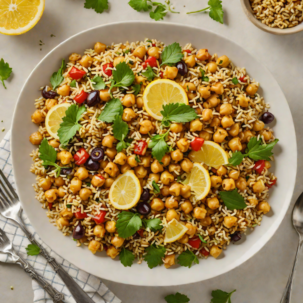 Lemon-Roasted Mediterranean Chickpea and Quinoa Bowl