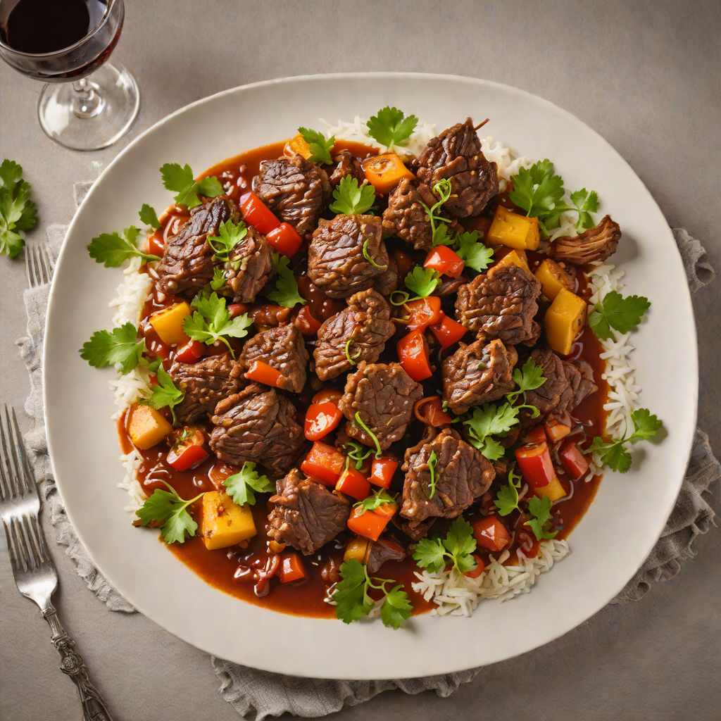 Slow-Cooked Ethiopian Lamb Tibs with Berbere and Red Wine