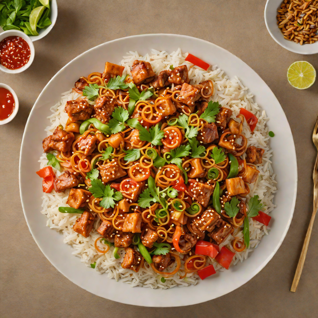 One-Pot Spicy Pork and Kimchi Stir Fry with Rice