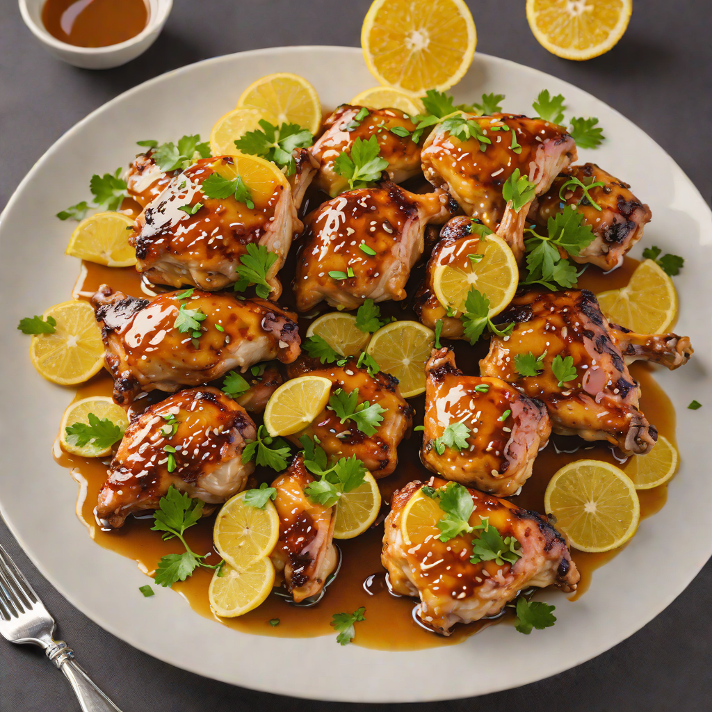 Citrus-Honey Glazed Chicken Thighs with Ginger and Garlic