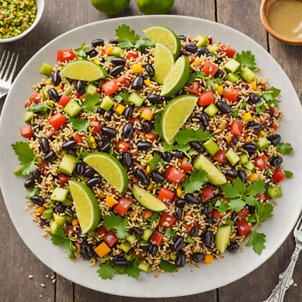 Tex-Mex Black Bean and Quinoa Salad with Lime Vinaigrette