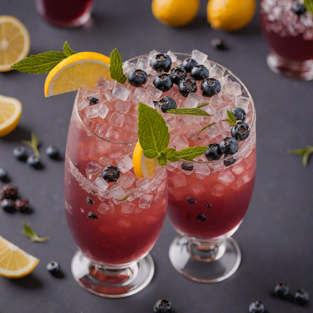 Frozen Blueberry-Lavender Iced Tea