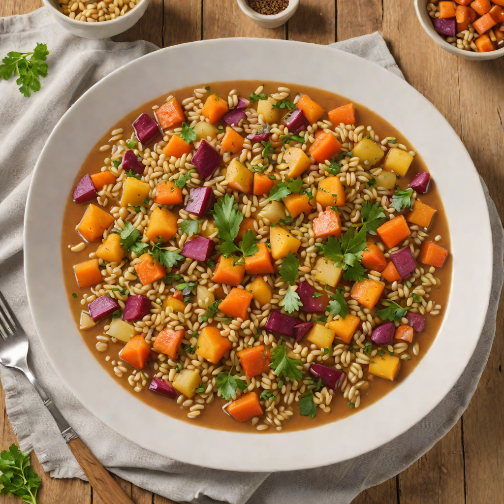 One-Pot Root Vegetable and Barley Stew
