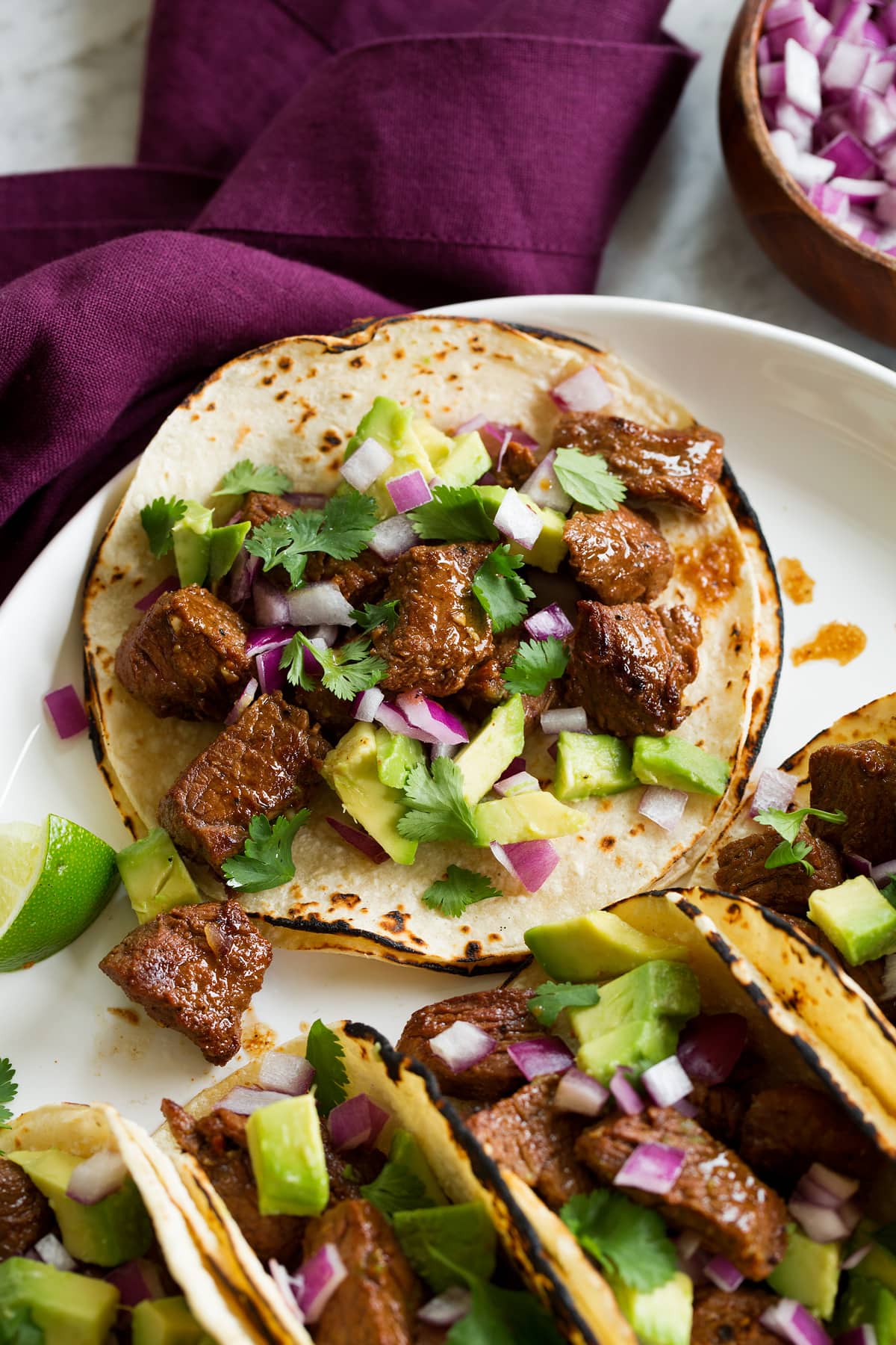Cube Steak Milanesa Tacos with Lime Crema