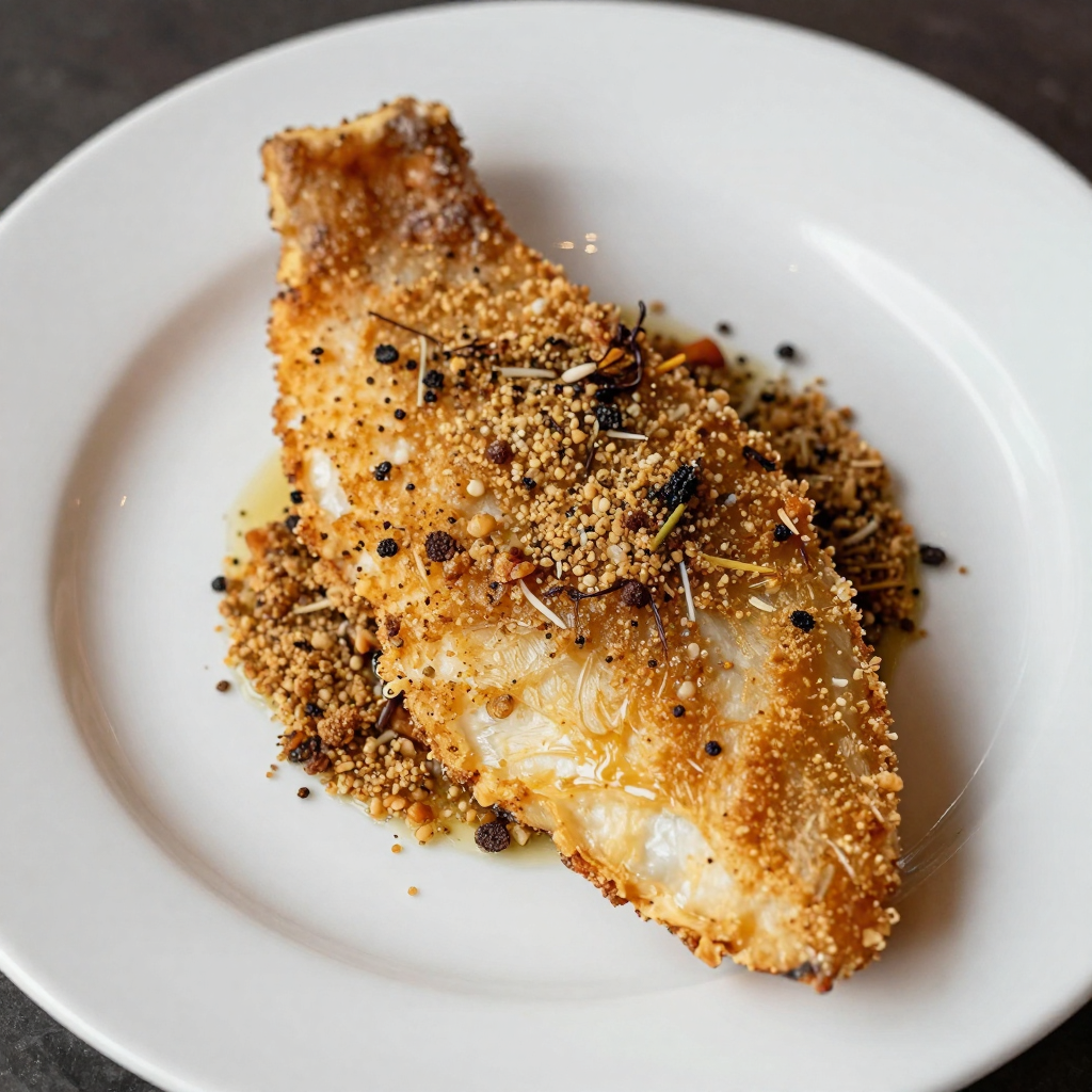 Pan-Fried Cod with Rye Bread Crumbs