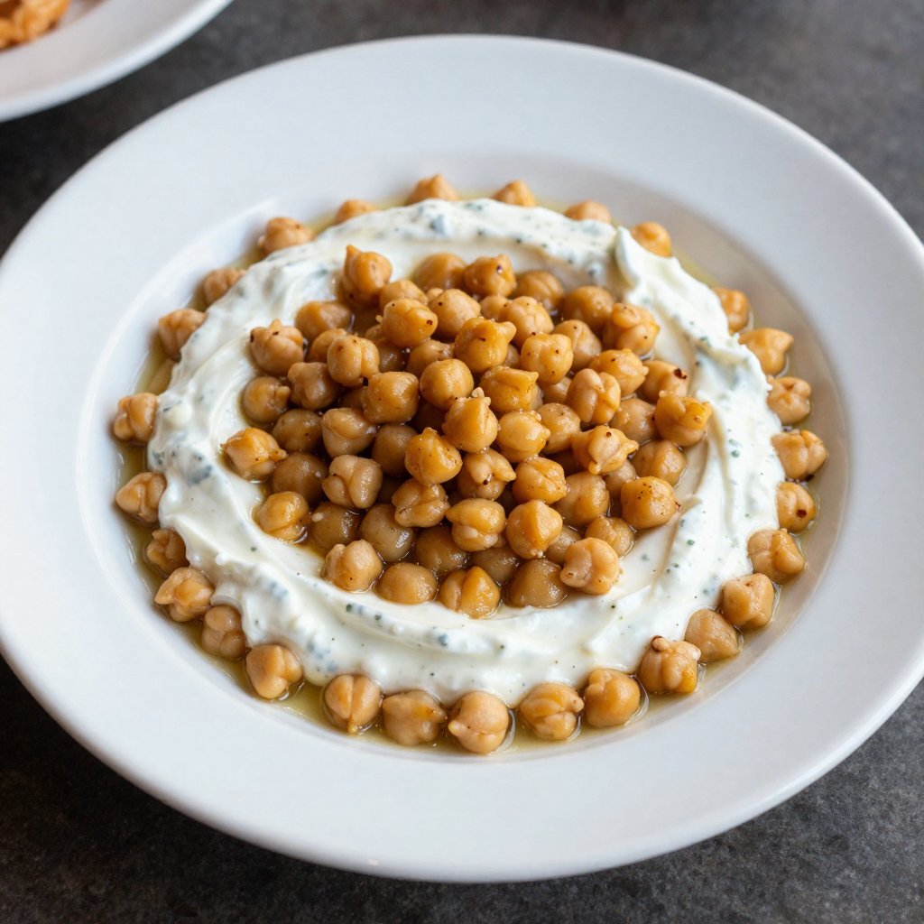 Fatteh with Chickpeas and Yogurt