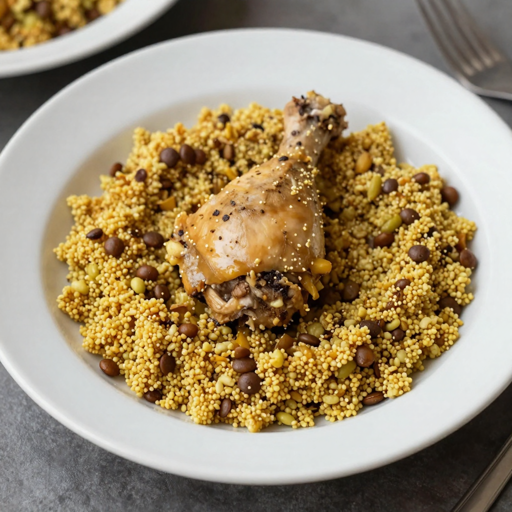 Chicken Haleem with Cracked Wheat and Lentils