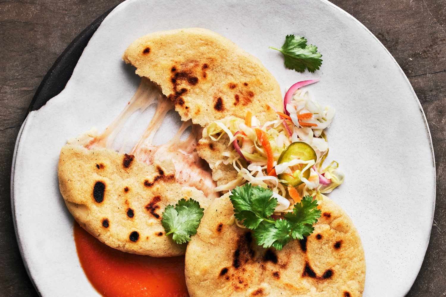 Pupusas Revueltas with Curtido