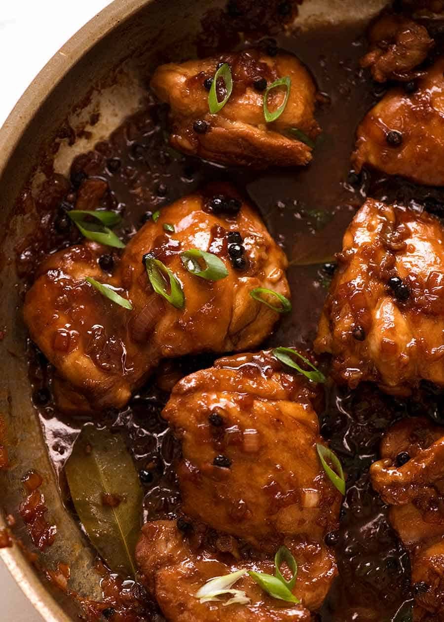 Sheet Pan Chicken Adobo with Sautéed Plantains