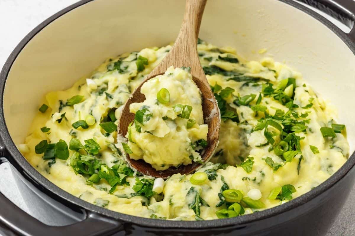 Cheesy Colcannon with Kale