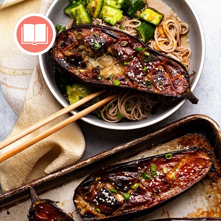 Miso-Glazed Eggplant with Sesame Oil Drizzle