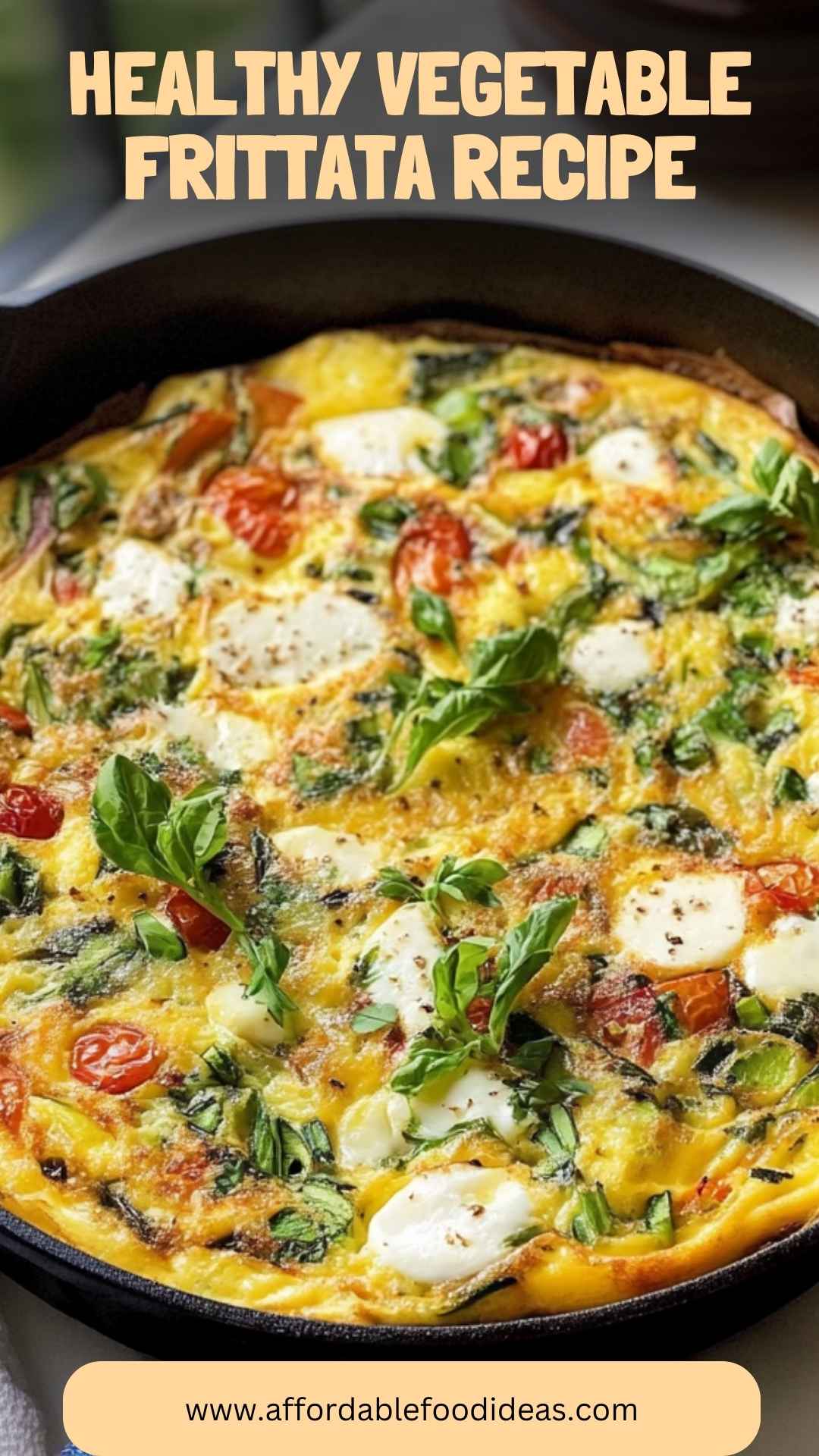 Green Vegetable Frittata with Spinach and Chives