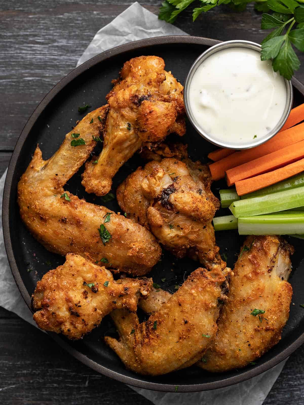 Air Fryer Spicy Glazed Chicken Wings