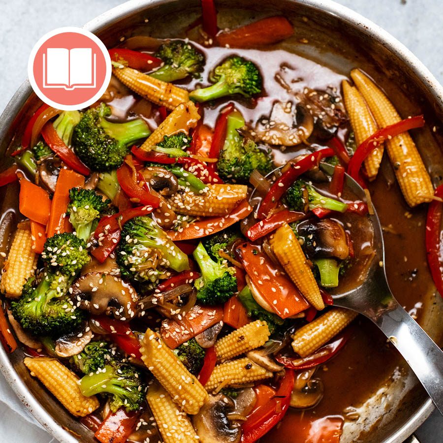 Quick Sesame-Ginger Stir-Fried Vegetables