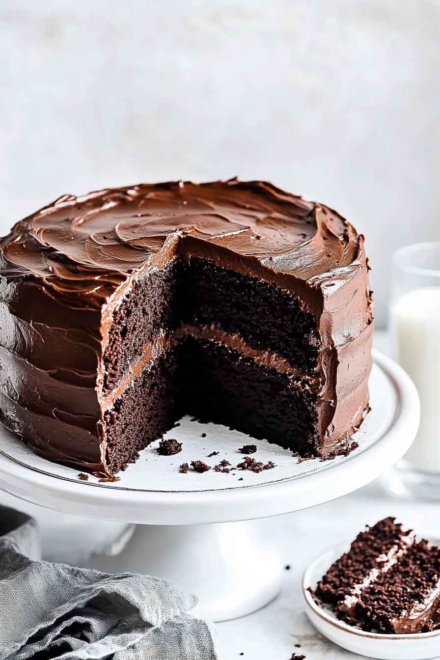 Classic Chocolate Layer Cake with Vanilla Buttercream