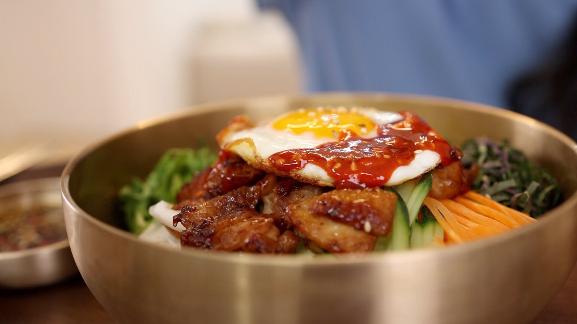 Bibimbap with Grilled Chicken and Sesame-Garlic Vegetables