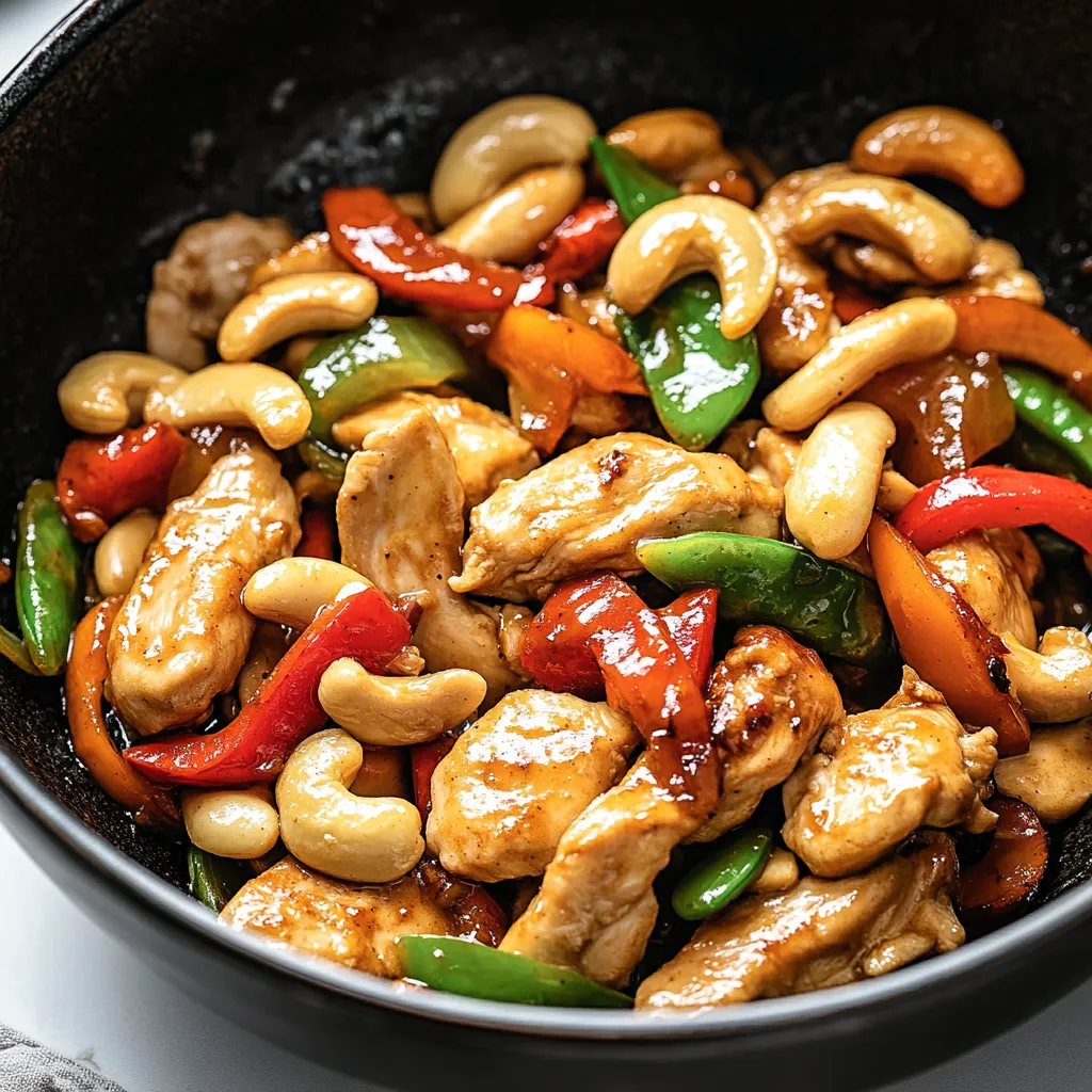 Spicy Chicken and Cashew Stir-Fry