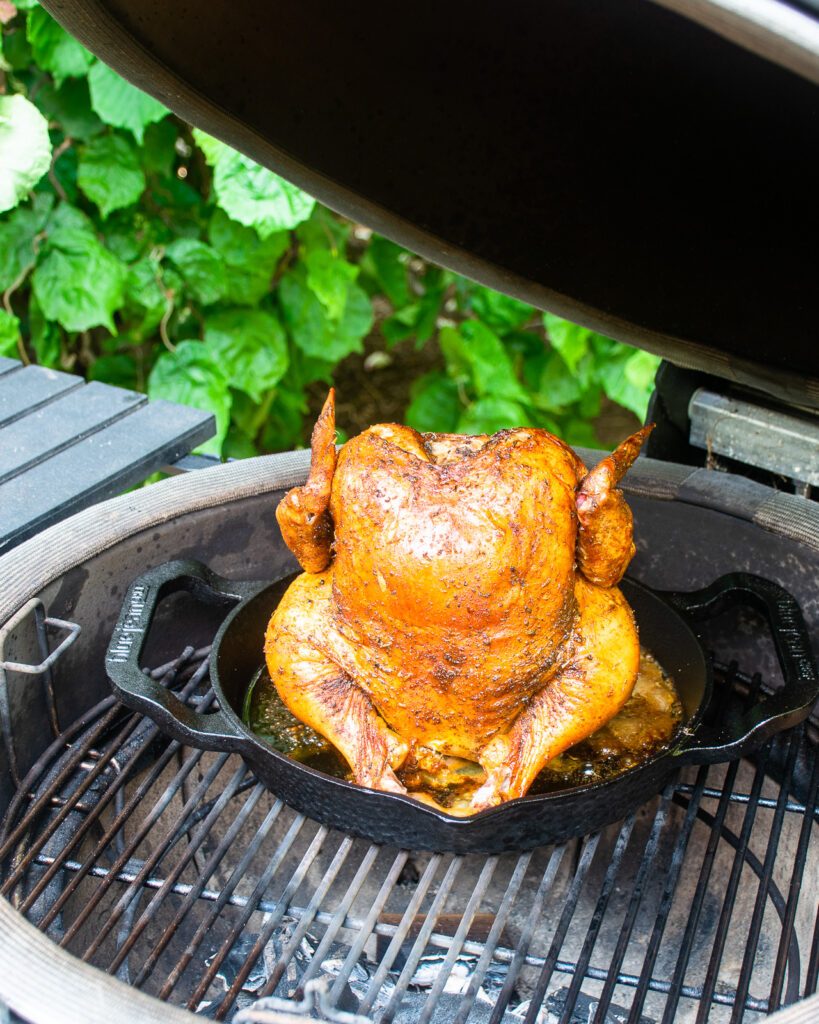 Charcoal-Grilled Beer Can Chicken with Citrus Herb Rub