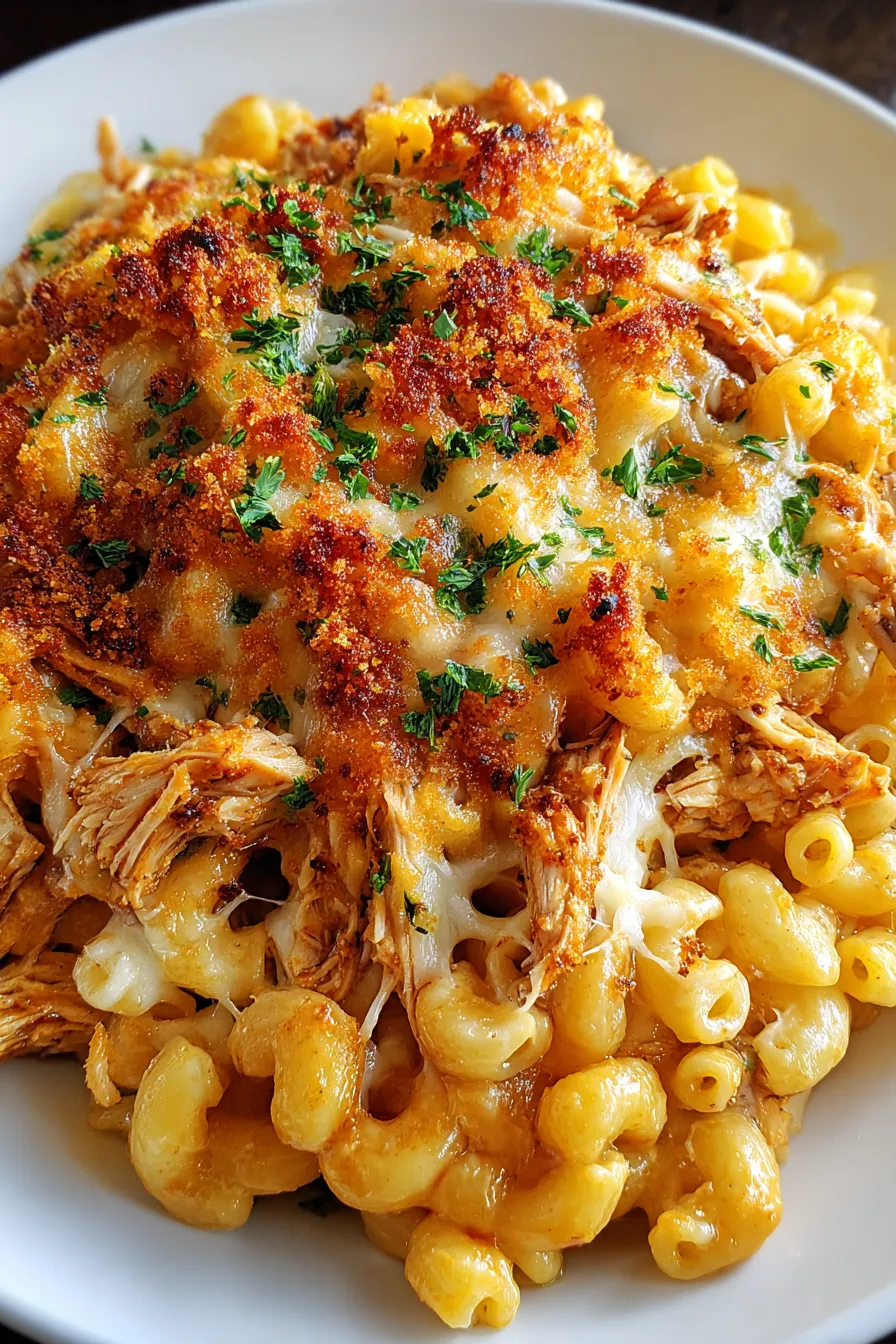 Oven-Baked BBQ Chicken with Scratch-Made Macaroni and Cheese
