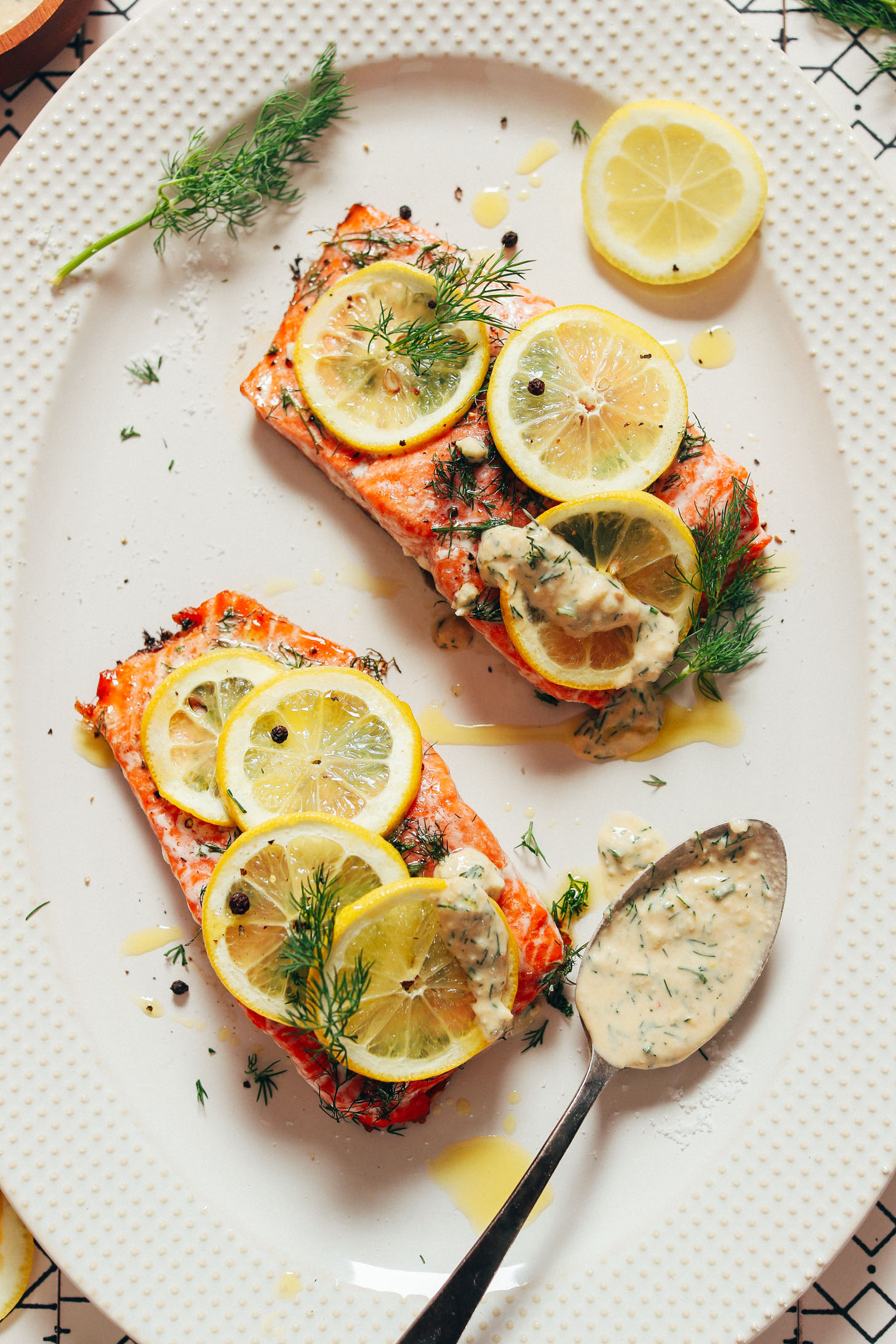 Baked Lemon-Dill Salmon with Roasted Broccoli