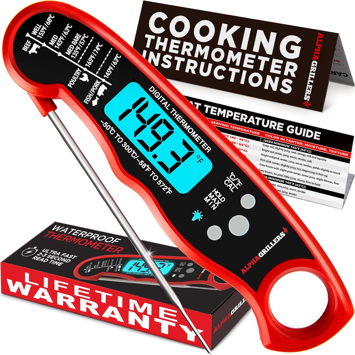 Digital cooking thermometer