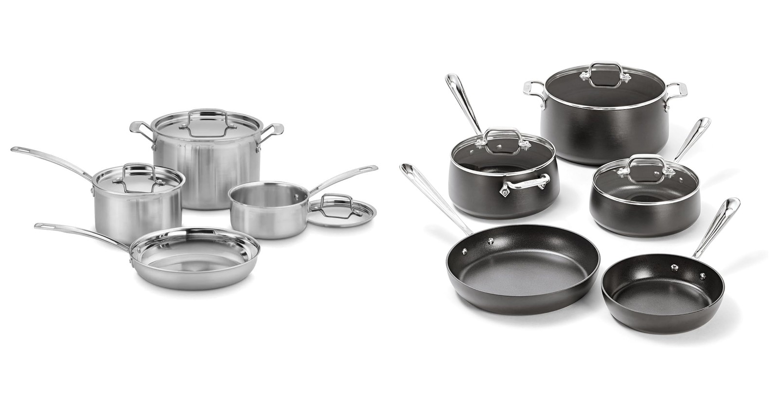 Stainless steel vs nonstick cookware set